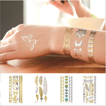 Metallic Tattoo For Body Art